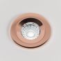 Brushed Copper Fire Rated Fixed LED Downlights Dimmable
