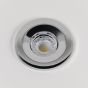 10 Pack - Soho Lighting Polished Chrome LED Downlights, Fire Rated, Fixed, IP65, CCT Switch, High CRI, Dimmable
