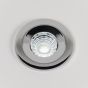 4 Pack - Soho Lighting Polished Chrome LED Downlights, Fire Rated, Fixed, IP65, CCT Switch, High CRI, Dimmable