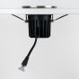 6 Pack - Soho Lighting Brushed Chrome LED Downlights, Fire Rated, Fixed, IP65, CCT Switch, High CRI, Dimmable