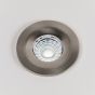 Brushed Chrome Fire Rated Fixed LED Downlights Dimmable