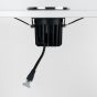 4 Pack - Soho Lighting Black Nickel LED Downlights, Fire Rated, Fixed, IP65, CCT Switch, High CRI, Dimmable