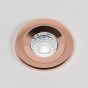 6 Pack - Soho Lighting Polished Copper LED Downlights, Fire Rated, Fixed, IP65, CCT Switch, High CRI, Dimmable