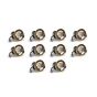 10 Pack - Polished Brass CCT Fire Rated LED Dimmable 10W IP65 Downlight