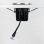 Soho Lighting Brushed Gold LED Downlights, Fire Rated, Fixed, IP65, CCT Switch, High CRI, Dimmable