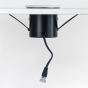 White 4K Cool White Tiltable LED Downlights, Fire Rated, IP44, High CRI, Dimmable