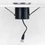 Soho Lighting Brushed Chrome Adjustable 3K Warm White Tiltable LED Downlights, Fire Rated, IP44, High CRI, Dimmable