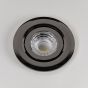 Soho Lighting Black Nickel 4K Cool White Tiltable LED Downlights, Fire Rated, IP44, High CRI, Dimmable