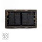 Soho Lighting Brushed Chrome 4 Gang 2 Way Trailing Edge Dimmer Switch Screwless 100W LED (150w Halogen/Incandescent)