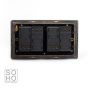 Soho Lighting Black Nickel 4 Gang 2 Way Trailing Edge Dimmer Switch Screwless 100W LED (150w Halogen/Incandescent)