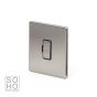 Soho Lighting Brushed Chrome Fused Connection Unit (FCU) Unswitched 13A DP Blk Ins Screwless