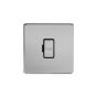 Soho Lighting Brushed Chrome Fused Connection Unit (FCU) Unswitched 13A DP Blk Ins Screwless