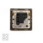 Soho Lighting Brushed Chrome Fused Connection Unit (FCU) Unswitched 13A DP Wht Ins Screwless