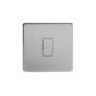 Soho Lighting Brushed Chrome Fused Connection Unit (FCU) Unswitched 13A DP Wht Ins Screwless