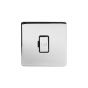 Soho Lighting Polished chrome Fused Connection Unit (FCU) Unswitched 13A DP Blk Ins Screwless