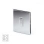Soho Lighting Polished chrome Fused Connection Unit (FCU) Unswitched 13A DP Wht Ins Screwless