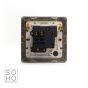 Soho Lighting Polished chrome Fused Connection Unit (FCU) Switched 13A DP Wht Ins Screwless