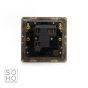 Soho Lighting Brushed Brass Fused Connection Unit (FCU) Unswitched 13A DP Blk Ins Screwless