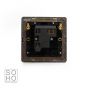 Soho Lighting Black Nickel Fused Connection Unit (FCU) Unswitched 13A DP Blk Ins Screwless