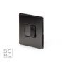 Soho Lighting Black Nickel Fused Connection Unit (FCU) Switched 13A DP Blk Ins Screwless