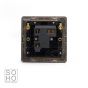 Soho Lighting Antique Brass Fused Connection Unit (FCU) Unswitched 13A DP Blk Ins Screwless