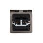 Soho Lighting Antique Brass 13A 1 Gang Floor Socket Blk Ins 