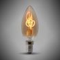 Soho Lighting 2w E14 SES Vintage Edison Candle LED Light Bulb 1800K T-Spiral Filament High CRI Dimmable