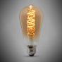 Soho Lighting 4w E27 ES Vintage Edison ST64 LED Light Bulb 1800K Spiral Filament Teardrop Dimmable