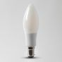4w B15 4100K Opal Dimmable with white plastic