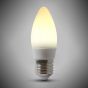 4w E27 ES 4100K Opal Dimmable LED Candle Bulb with white plastic