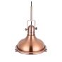 Cambridge Rose Gold Bell Shaped Nautical Pendant Light - Soho Lighting