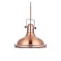 Rose gold pendant light