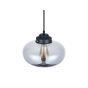 Soho Lighting Goslett Smoked Blown Glass Fish Bowl Pendant Light