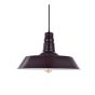 Mulberry Red Burgundy Industrial Dining Room Pendant Light - Large Argyll - Soho Lighting