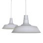 Grey Haze Industrial Dining Room Pendant Light - Large Argyll - Soho Lighting