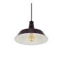 Argyll Industrial Pendant Light Mulberry Red