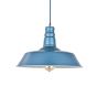 Aston Blue Industrial Breakfast Bar Pendant Light - Argyll - Soho Lighting