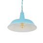 Argyll Industrial Pendant Light Duck Egg Blue