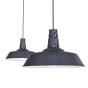 Leaden Grey Slate Industrial Breakfast Bar Pendant Light - Argyll - Soho Lighting