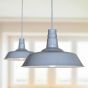 French Grey Industrial Breakfast Bar Pendant Light - Argyll - Soho Lighting