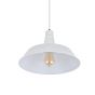 Argyll Industrial Pendant Light Clay White