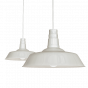 Clay White Cream Industrial Breakfast Bar Pendant Light - Argyll - Soho Lighting