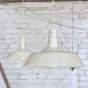 Clay White Cream Industrial Breakfast Bar Pendant Light - Argyll - Soho Lighting