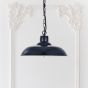 Portland Bedroom and Hallway Pendant Light Squid Ink Navy Blue - Soho Lighting