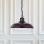 Portland Bedroom and Hallway Pendant Light Mulberry Red Burgundy - Soho Lighting
