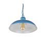 Portland Reclaimed Style Industrial Pendant Light Aston Blue