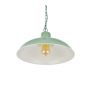 Portland Reclaimed Style Industrial Pendant Light Chalk Green
