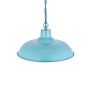 Portland Bedroom and Hallway Pendant Light Duck Egg Blue Turquoise - Soho Lighting