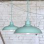 Portland Bedroom and Hallway Pendant Light Duck Egg Blue Turquoise - Soho Lighting
