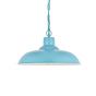 Portland Bedroom and Hallway Pendant Light Duck Egg Blue Turquoise - Soho Lighting